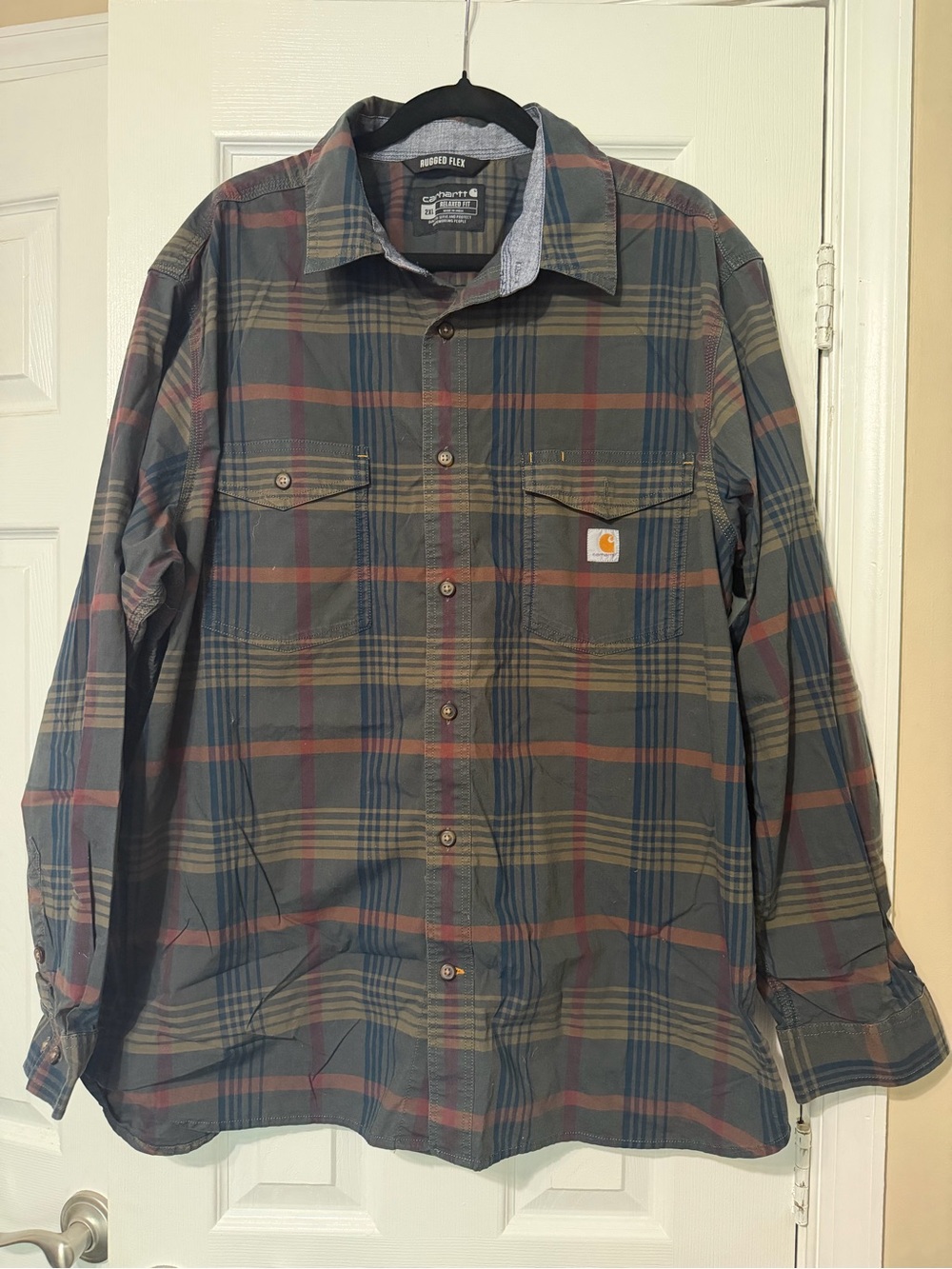 💙 Carhartt Rugged Flex Long Sleeve Button Down